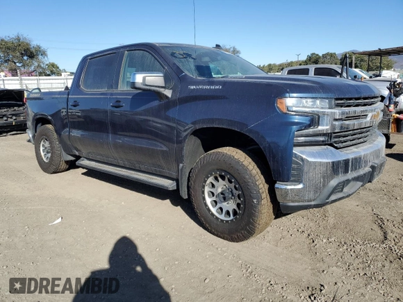 2020 Chevrolet Silverado 1500 LT with VIN 3GCPWCET6LG195457, listed as a Copart auction lot 88334585 with 43,995 mi miles and Salvage Title. Bid and sale history available at DreamBid. Image 4.