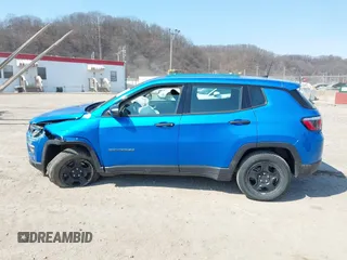 2020 Jeep Compass Sport with VIN 3C4NJDAB0LT142611, listed as a IAAI auction lot 41769615 with 93,753 mi miles. Bid and sale history available at carsss.com. Image 14.
