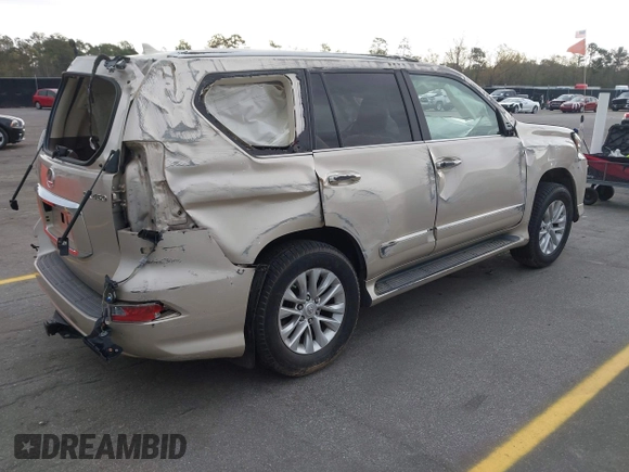 2015 Lexus GX 460 with VIN JTJBM7FX4F5100492, listed as a IAAI auction lot 41857586 with 109,534 mi miles and . Bid and sale history available at carsss.com. Image 4.