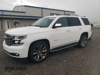 2015 Chevrolet Tahoe LTZ z VIN 1GNSKCKC8FR685405, wystawiony jako Copart lot #54549405 z przebiegiem 112 055 mil mil oraz Szkoda całkowita • Salvage title. Historia ofert i sprzedaży dostępna na DreamBid. Obrazek 1.
