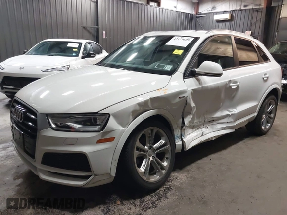 2018 Audi Q3 Premium with VIN WA1ECCFS0JR033790, listed as a IAAI auction lot 42179609 with 45,548 mi miles and . Bid and sale history available at DreamBid. Image 6.
