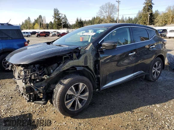 2019 Nissan Murano S with VIN 5N1AZ2MS1KN145292, listed as a Copart auction lot 51998125 with 56,963 mi miles and Salvage Title. Bid and sale history available at carsss.com. Image 1.