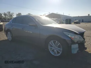 2011 Infiniti G25 Journey with VIN JN1DV6APXBM603831, listed as a Copart auction lot 77838174 with 183,899 mi miles and Salvage Title. Bid and sale history available at carsss.com. Image 4.