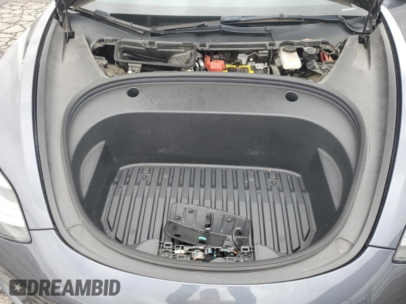 2022 Tesla Model 3 Long Range with VIN 5YJ3E1EB9NF117339, listed as a Copart auction lot 55659415 with 87,479 mi miles and Salvage Title. Bid and sale history available at DreamBid. Image 11.