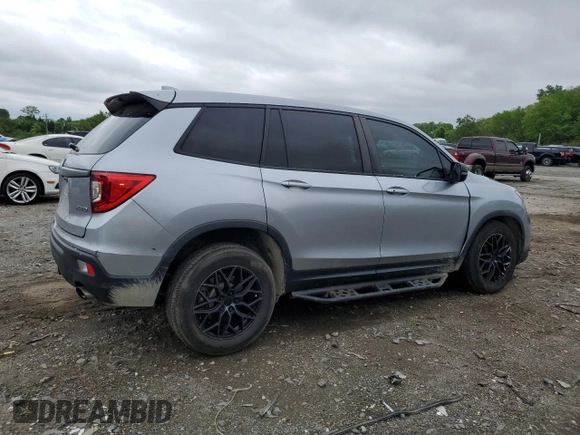 2019 Honda Passport EX-L with VIN 5FNYF8H52KB030914, listed as a Copart auction lot 55708015 with 103,784 mi miles and Salvage title. Bid and sale history available at DreamBid. Image 3.
