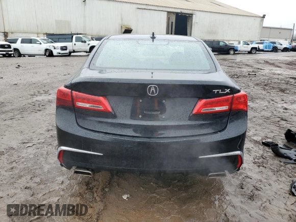2018 Acura TLX with VIN 19UUB2F33JA005828, listed as a Copart auction lot 41852495 with 53,990 mi miles and Salvage Title. Bid and sale history available at carsss.com. Image 6.
