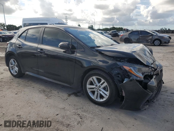 2019 Toyota Corolla Hatchback SE with VIN JTNK4RBE2K3003764, listed as a Copart auction lot 70586794 with 109,739 mi miles and Non Repairable. Bid and sale history available at carsss.com. Image 4.