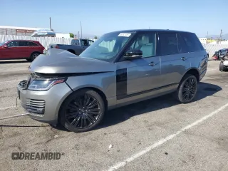 2021 Land Rover Range Rover P525 Westminster with VIN SALGS2SE1MA438693, listed as a Copart auction lot 56332455 with 41,651 mi miles and Salvage title. Bid and sale history available at DreamBid. Image 1.