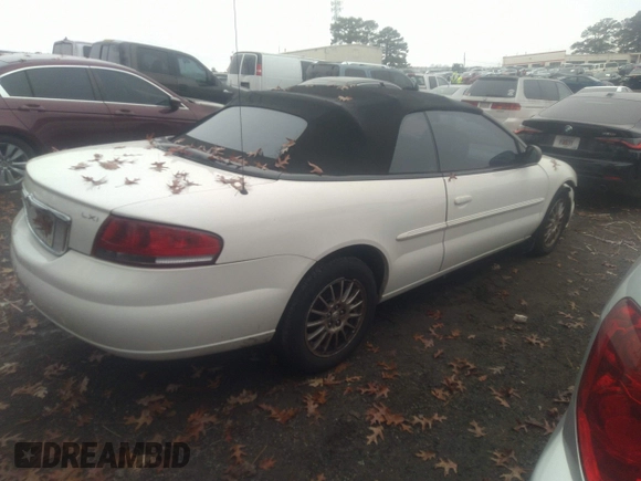 2004 Chrysler Sebring LXi with VIN 1C3EL55R04N176559, listed as a IAAI auction lot 41128748 with 63,856 mi miles and . Bid and sale history available at DreamBid. Image 4.