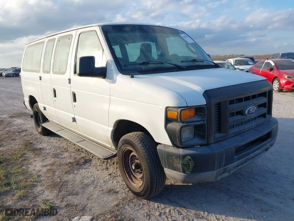 2010 Ford Econoline Wagon XL with VIN 1FBNE3BL9ADA95253, listed as a IAAI auction lot 41059800 with NaN miles. Bid and sale history available at carsss.com. Image 1.