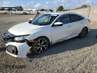 2019 Honda Civic Si with VIN 2HGFC1E58KH705530, listed as a Copart auction lot 47321205 with 70,444 mi miles and Salvage Title. Bid and sale history available at DreamBid. Image 1.