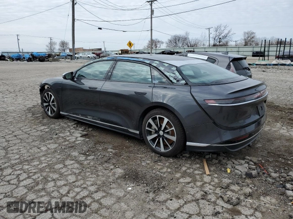 2022 Lucid Air Grand Touring with VIN 50EA1GBA4NA003836, listed as a Copart auction lot 48914795 with 0 mi miles and Salvage Title. Bid and sale history available at carsss.com. Image 2.