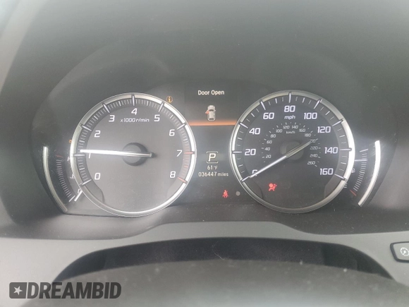 2020 Acura MDX w/Technology Pkg with VIN 5J8YD4H50LL009560, listed as a Copart auction lot 43223575 with 36,447 mi miles and Salvage Title. Bid and sale history available at carsss.com. Image 9.