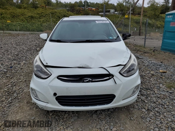 2015 Hyundai Accent Sport with VIN KMHCU5AEXFU220171, listed as a Copart auction lot 72114734 with 170,372 mi miles and Salvage Title. Bid and sale history available at carsss.com. Image 5.