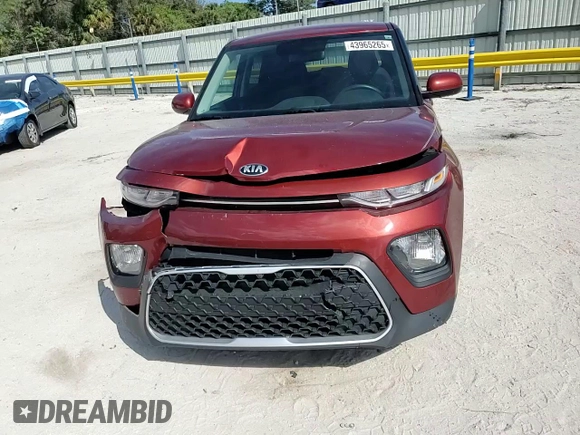 2020 Kia Soul LX with VIN KNDJ23AU3L7096431, listed as a Copart auction lot 43965265 with 54,768 mi miles and Salvage Title. Bid and sale history available at carsss.com. Image 10.