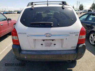 2007 Hyundai Tucson SE with VIN KM8JN72D27U590327, listed as a Copart auction lot 51072574 with 90,511 mi miles and Salvage Title. Bid and sale history available at carsss.com. Image 6.