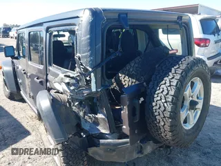 2020 Jeep Wrangler Unlimited Sport S with VIN 1C4HJXDG1LW237405, listed as a IAAI auction lot 40631451 with 60,256 mi miles and . Bid and sale history available at DreamBid. Image 6.