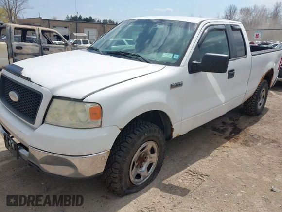 2006 Ford F-150 STX with VIN 1FTRX14W36FB55882, listed as a IAAI auction lot 42113485 with 126,492 mi miles. Bid and sale history available at carsss.com. Image 2.