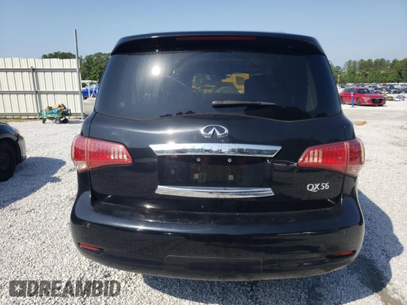 2011 Infiniti QX56 8-passenger with VIN JN8AZ2NC3B9301292, listed as a Copart auction lot 64829454 with 175,001 mi miles and Salvage Title. Bid and sale history available at carsss.com. Image 6.