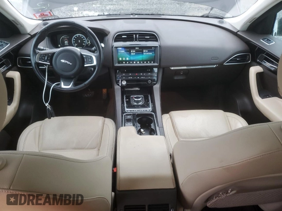 2018 Jaguar F-Pace 25t Prestige with VIN SADCK2FX8JA272822, listed as a Copart auction lot 56143405 with 133,710 mi miles and Salvage title. Bid and sale history available at DreamBid. Image 8.