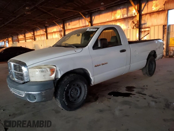 2007 Dodge 1500 SLT with VIN 1D7HA16P17J569962, listed as a Copart auction lot 89371515 with 166,014 mi miles and Clean Title. Bid and sale history available at DreamBid. Image 1.