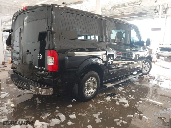 2017 Nissan NV Passenger SL with VIN 5BZAF0AA7HN851026, listed as a IAAI auction lot 41288751 with 81,442 mi miles. Bid and sale history available at carsss.com. Image 4.