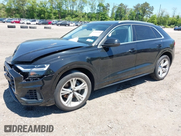 2022 Audi Q8 Premium with VIN WA1AVBF13ND024823, listed as a IAAI auction lot 42263184 with 38,245 mi miles and . Bid and sale history available at DreamBid. Image 2.