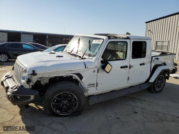 2021 Jeep Gladiator High Altitude with VIN 1C6HJTFGXML610022, listed as a Copart auction lot 73112604 with 58,984 mi miles and Salvage Title. Bid and sale history available at carsss.com. Image 1.