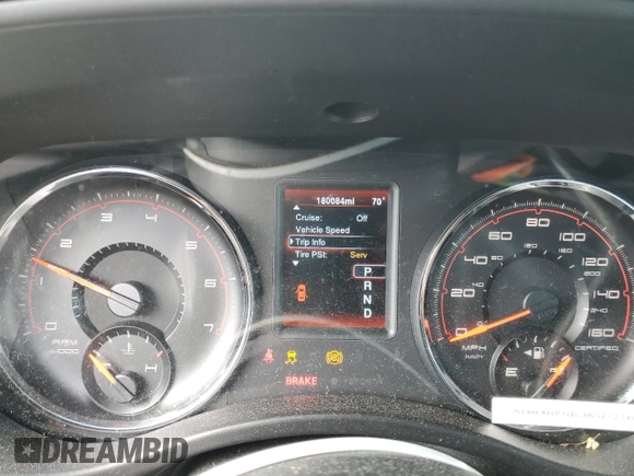 2013 Dodge Charger Police with VIN 2C3CDXAT7DH592408, listed as a Copart auction lot 54678835 with 180,084 mi miles and Salvage Title. Bid and sale history available at DreamBid. Image 9.