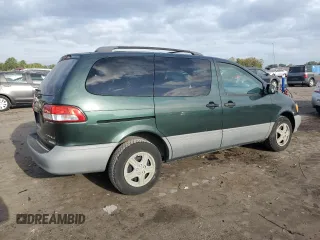 2001 Toyota Sienna LE with VIN 4T3ZF13C51U345619, listed as a Copart auction lot 71761094 with 165,000 mi miles and Salvage Title. Bid and sale history available at carsss.com. Image 3.