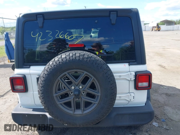 2024 Jeep Wrangler Sport S with VIN 1C4PJXDNXRW108968, listed as a IAAI auction lot 42326607 with 44,259 mi miles and . Bid and sale history available at DreamBid. Image 16.