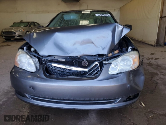 2008 Toyota Corolla CE with VIN 2T1BR32E98C871408, listed as a Copart auction lot 52046835 with 225,532 mi miles and Clean Title. Bid and sale history available at DreamBid. Image 5.