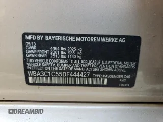 2013 BMW 3 Series 328i z VIN WBA3C1C55DF444427, wystawiony jako Copart lot #43200905 z przebiegiem 188 742 mil mil oraz Szkoda całkowita • Salvage title. Historia ofert i sprzedaży dostępna na DreamBid. Obrazek 14.