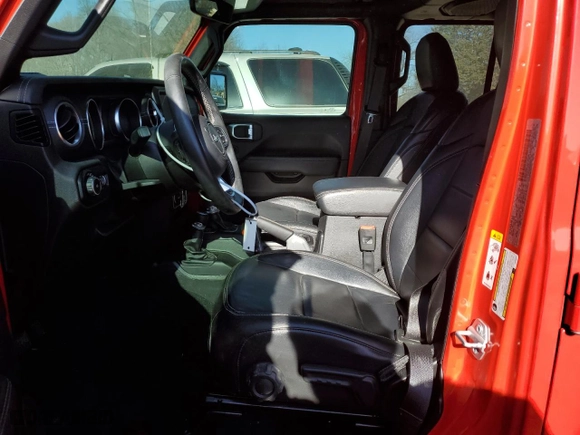 2018 Jeep Wrangler Unlimited Sahara with VIN 1C4HJXENXJW264371, listed as a Copart auction lot 46648505 with 56,671 mi miles and Salvage Title. Bid and sale history available at carsss.com. Image 7.