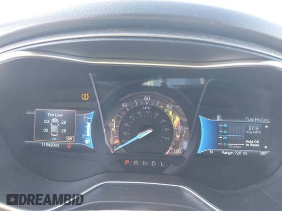 2018 Ford Fusion Hybrid SE with VIN 3FA6P0LU8JR229795, listed as a IAAI auction lot 41522818 with 115,420 mi miles. Bid and sale history available at carsss.com. Image 7.