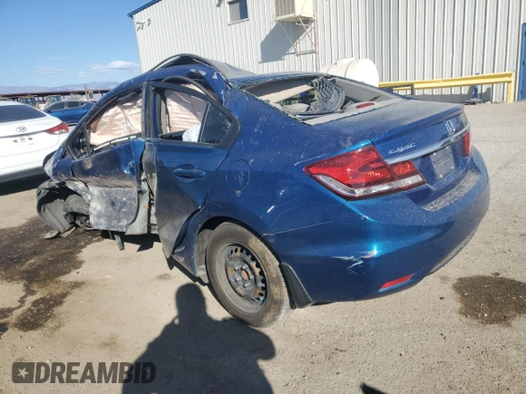 2014 Honda Civic LX z VIN 19XFB2F5XEE069182, wystawiony jako Copart lot #88257195 z przebiegiem Nie podano mil oraz Szkoda całkowita • Salvage title. Historia ofert i sprzedaży dostępna na DreamBid. Obrazek 2.