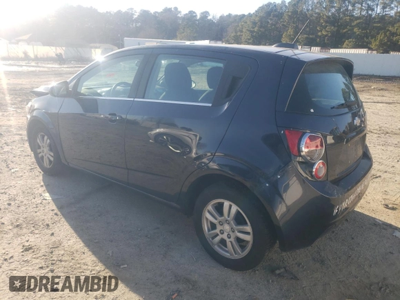 2016 Chevrolet Sonic LT with VIN 1G1JC6SB0G4103458, listed as a Copart auction lot 89162855 with 0 mi miles and Salvage Title. Bid and sale history available at carsss.com. Image 2.