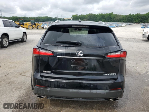 2016 Lexus NX 200t with VIN JTJYARBZ8G2023781, listed as a Copart auction lot 60699735 with 176,474 mi miles and Salvage title. Bid and sale history available at DreamBid. Image 6.