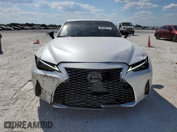 2023 Lexus IS 300 with VIN JTHCA1D27P5125889, listed as a Copart auction lot 50439775 with 2,192 mi miles and Non repairable. Bid and sale history available at DreamBid. Image 5.