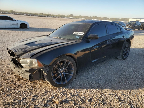 2014 Dodge Charger RT 100th Anniversary with VIN 2C3CDXCT3EH182381, listed as a Copart auction lot 81842414 with 116,827 mi miles and Salvage Title. Bid and sale history available at carsss.com. Image 1.