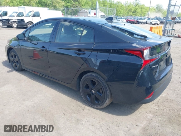 2022 Toyota Prius L Eco with VIN JTDKAMFU0N3175619, listed as a IAAI auction lot 42098135 with 72,984 mi miles and . Bid and sale history available at DreamBid. Image 3.