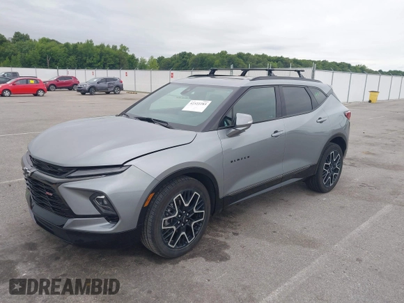 2023 Chevrolet Blazer RS with VIN 3GNKBKRS2PS216610, listed as a IAAI auction lot 42322283 with 16,340 mi miles and . Bid and sale history available at DreamBid. Image 2.