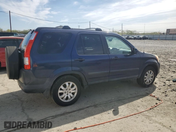 2005 Honda CR-V EX with VIN SHSRD78805U323402, listed as a Copart auction lot 53425795 with 184,485 mi miles and Clean Title. Bid and sale history available at carsss.com. Image 3.