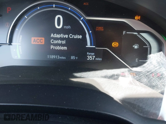 2018 Honda Clarity Plug-In Hybrid Touring with VIN JHMZC5F39JC022655, listed as a IAAI auction lot 42149002 with 118,913 mi miles. Bid and sale history available at carsss.com. Image 15.
