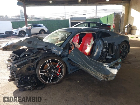 2023 Audi R8 performance quattro with VIN WUACEAFXXP7900496, listed as a IAAI auction lot 40968560 with Not Provided miles and . Bid and sale history available at DreamBid. Image 16.