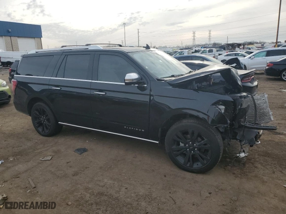 2020 Ford Expedition Max Platinum with VIN 1FMJK1MT5LEA95117, listed as a Copart auction lot 43790615 with 0 mi miles and Non Repairable. Bid and sale history available at carsss.com. Image 4.
