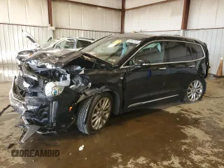 2020 Cadillac XT6 AWD Premium Luxury with VIN 1GYKPDRS3LZ151828, listed as a Copart auction lot 87947135 with 43,873 mi miles and Salvage Title. Bid and sale history available at carsss.com. Image 1.