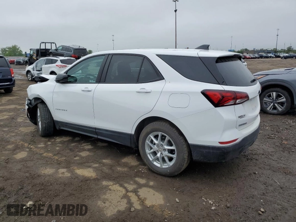 2023 Chevrolet Equinox LS with VIN 3GNAXHEGXPL244473, listed as a Copart auction lot 57528505 with 18,244 mi miles and Non repairable. Bid and sale history available at DreamBid. Image 2.