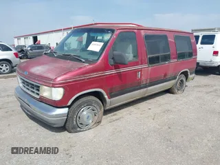 1993 Ford Econoline Cargo with VIN 1FDEE14N6PHB08293, listed as a IAAI auction lot 42052692 with Not Provided miles. Bid and sale history available at carsss.com. Image 2.