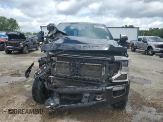 2021 Ford F-250 XL with VIN 1FT8W2BT6MEC26458, listed as a Copart auction lot 60745865 with 103,527 mi miles and Salvage title. Bid and sale history available at DreamBid. Image 5.